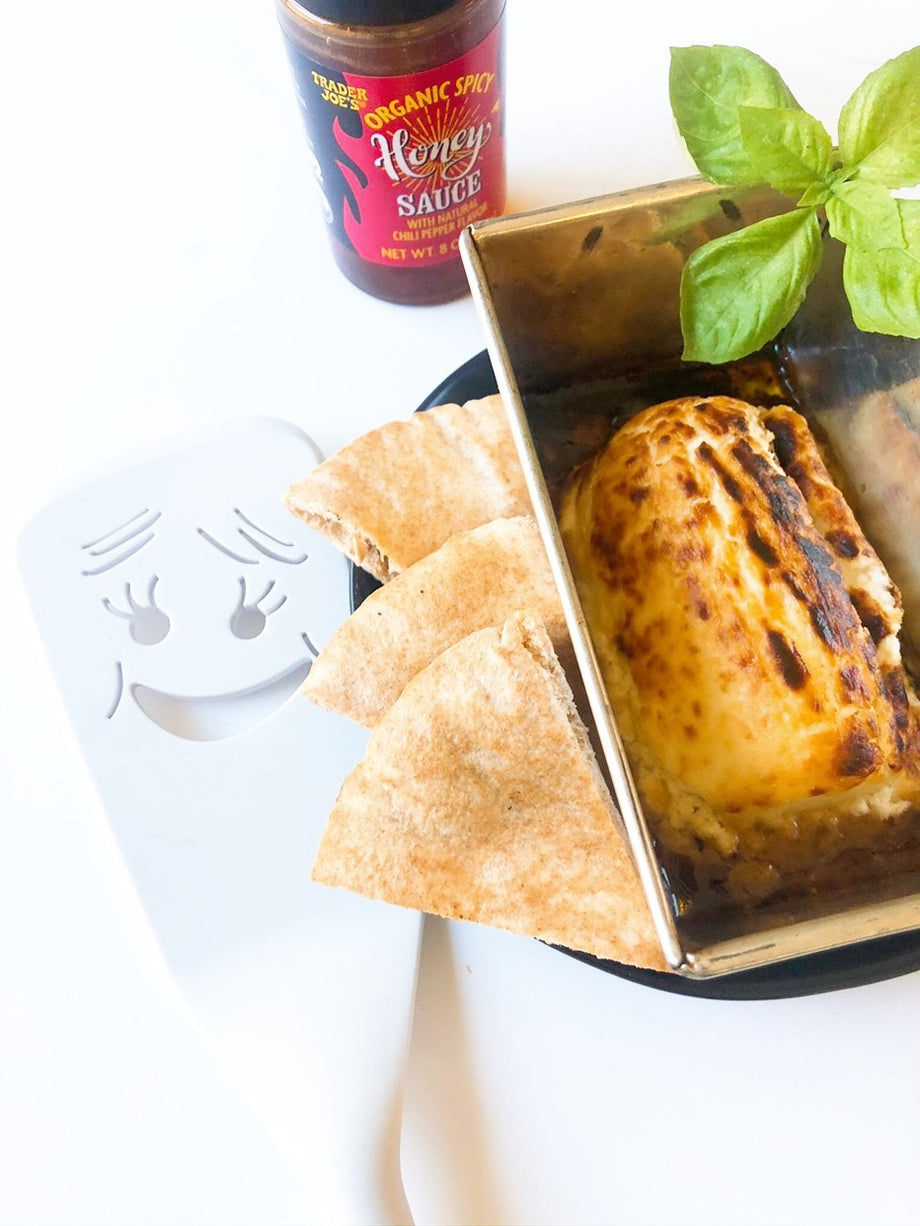 Air Fried Goat Cheese with Spicy Honey Sauce