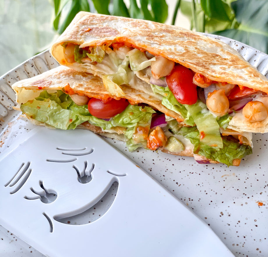 Vegan Greek Inspired Crunch Wrap