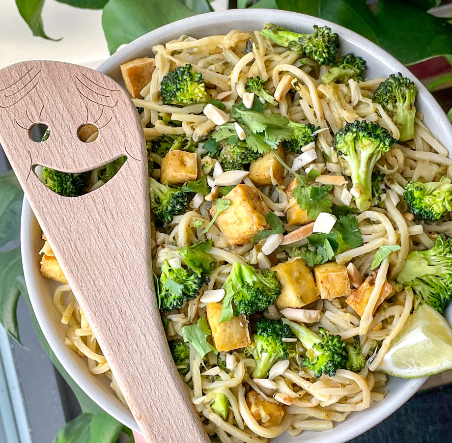 Green Chili Tofu & Broccoli Noodles