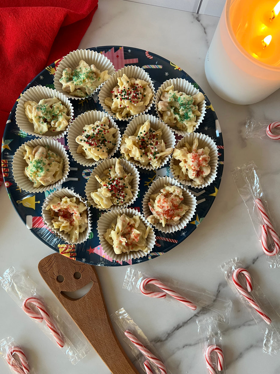 White Chocolate Potato Chip Clusters