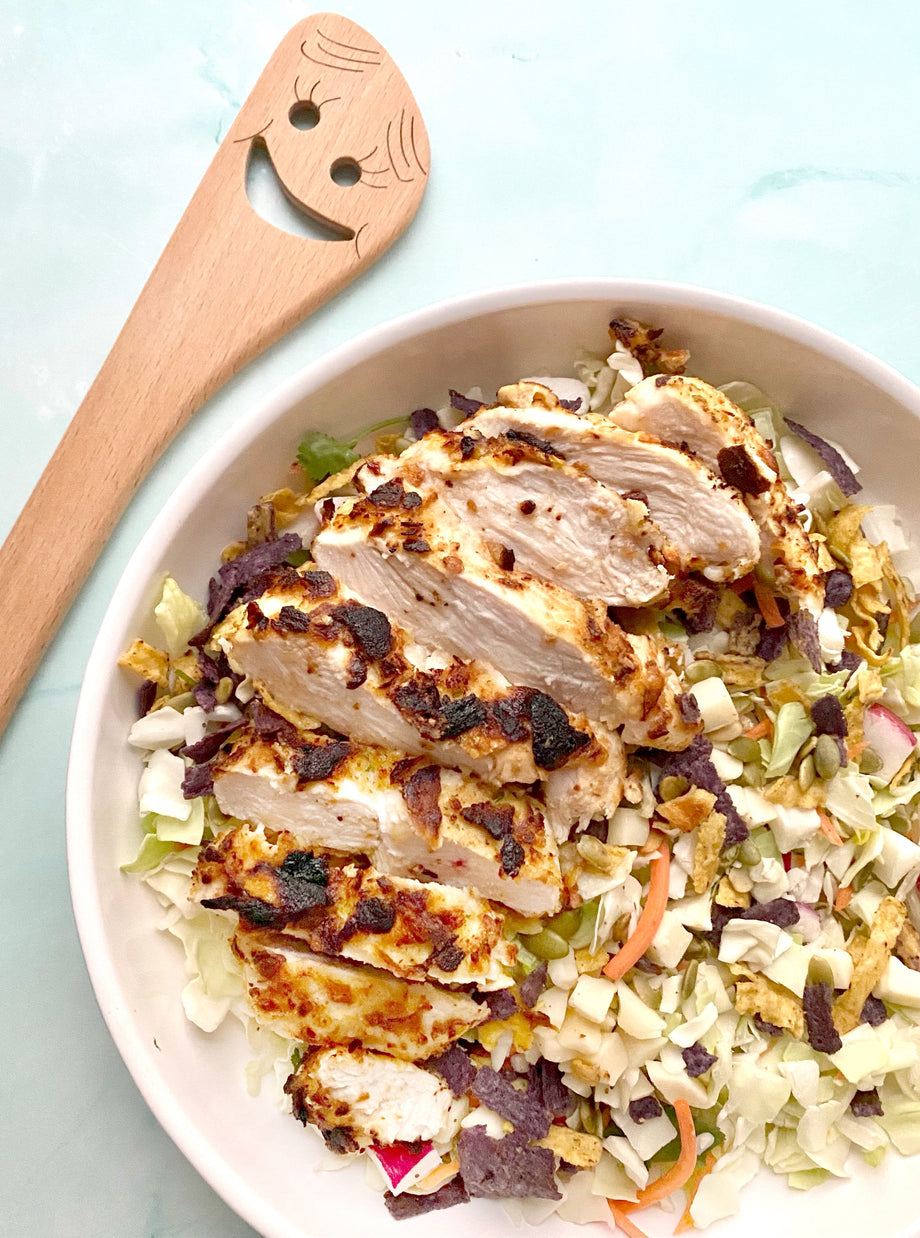 Air Fried Onion Chips Crusted Chicken