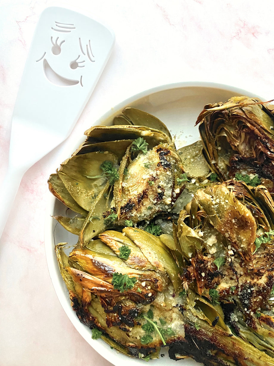 Parmesan Garlic Grilled Artichokes