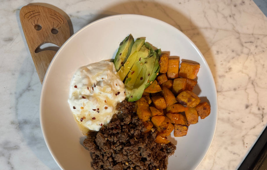 Hot Honey Sweet Potato Bowl