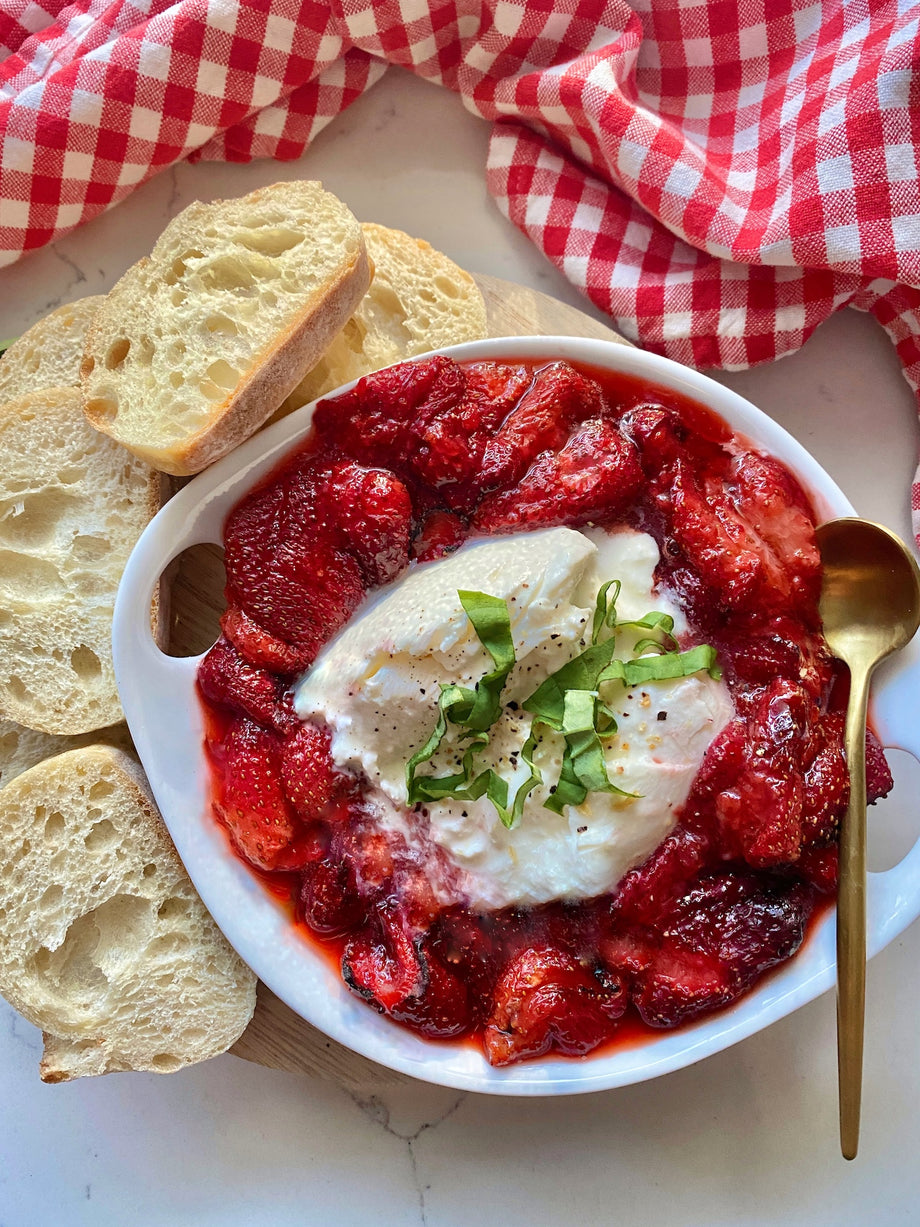 Strawberry & Burrata Crostini