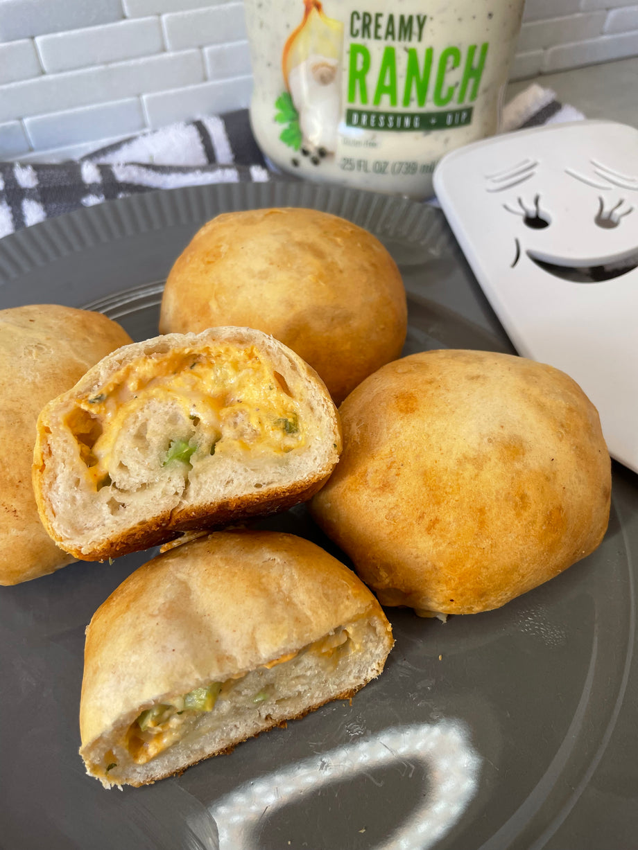 Buffalo Chicken Biscuit Bombs