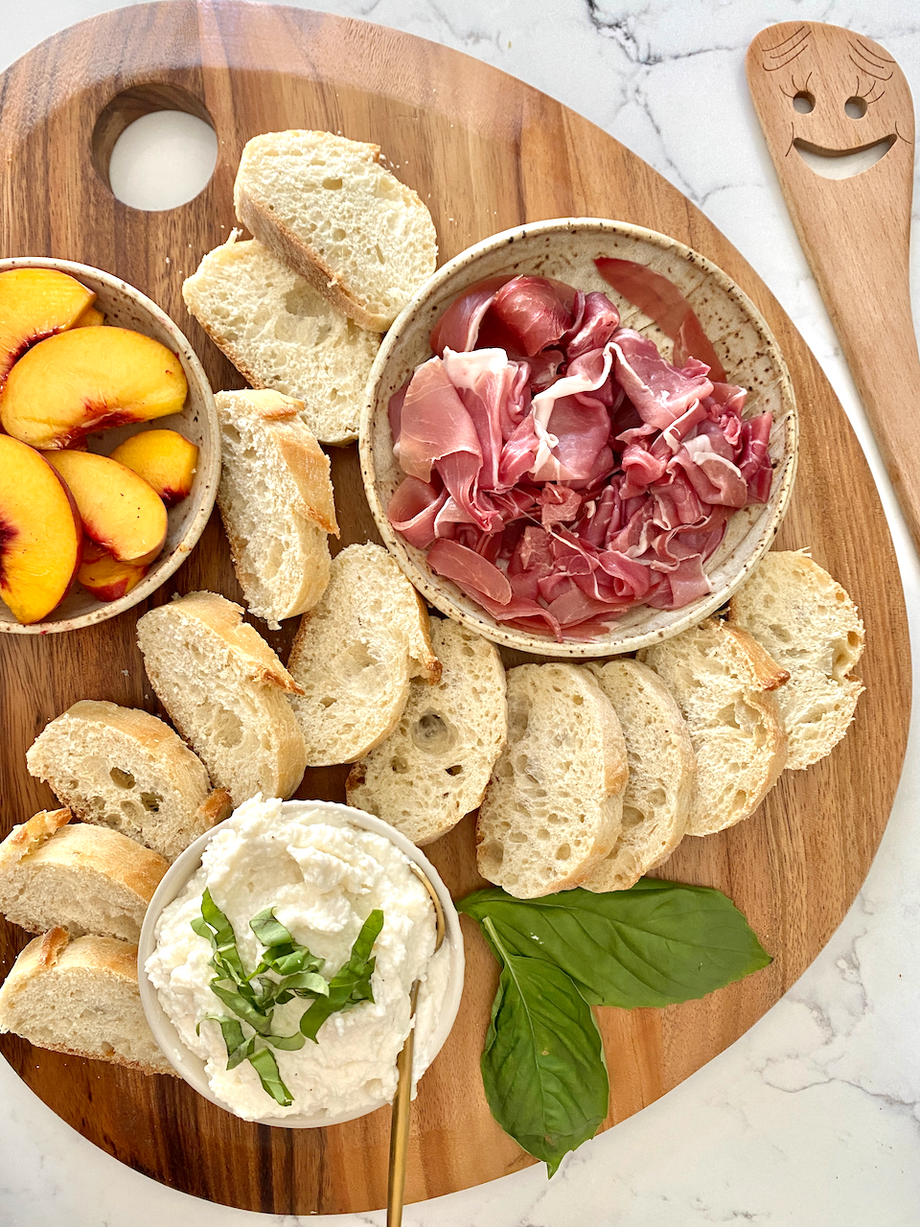 Whipped Mozzarella Snack Board