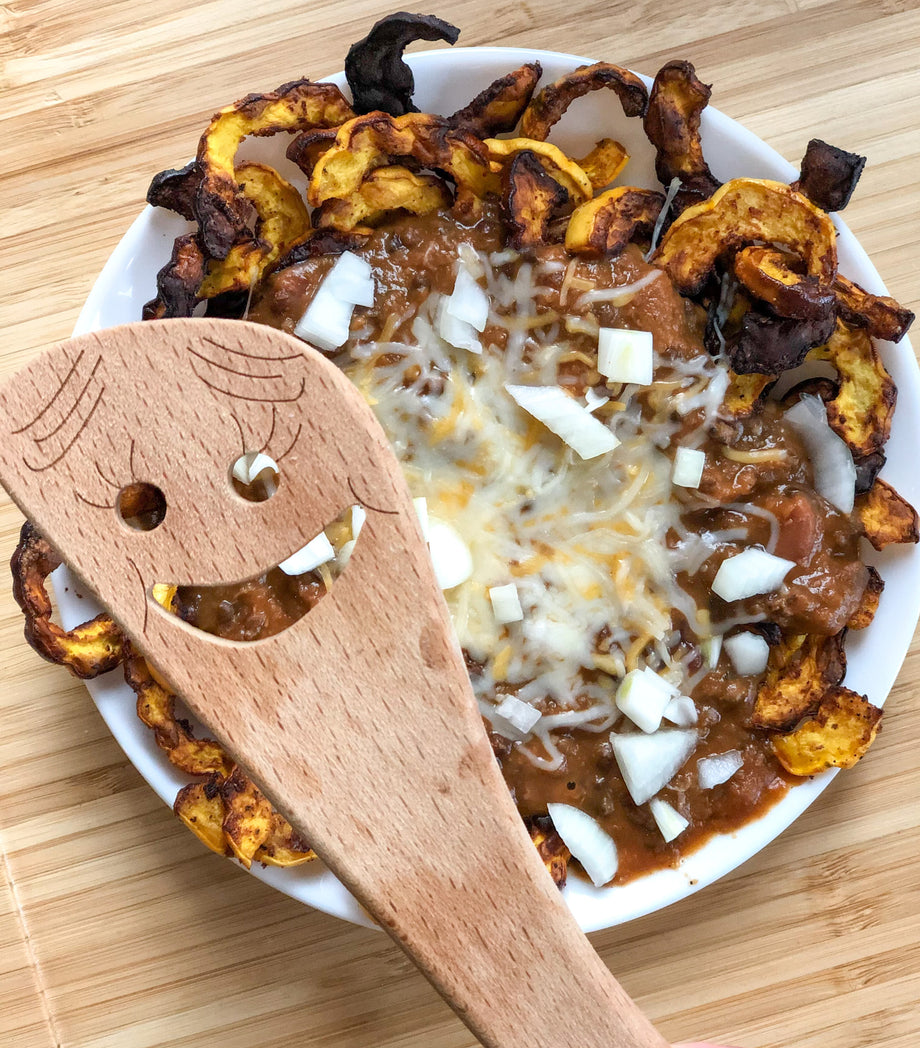 Madras Lentils Delicata Squash Fries