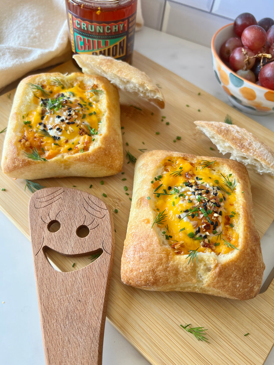Baked Egg Bread Boats
