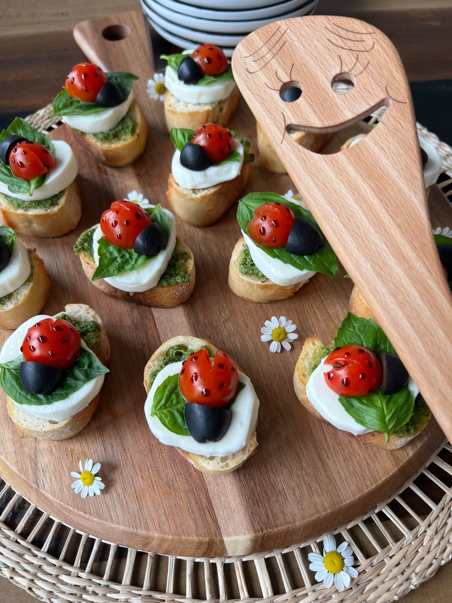 Ladybug Caprese Bites