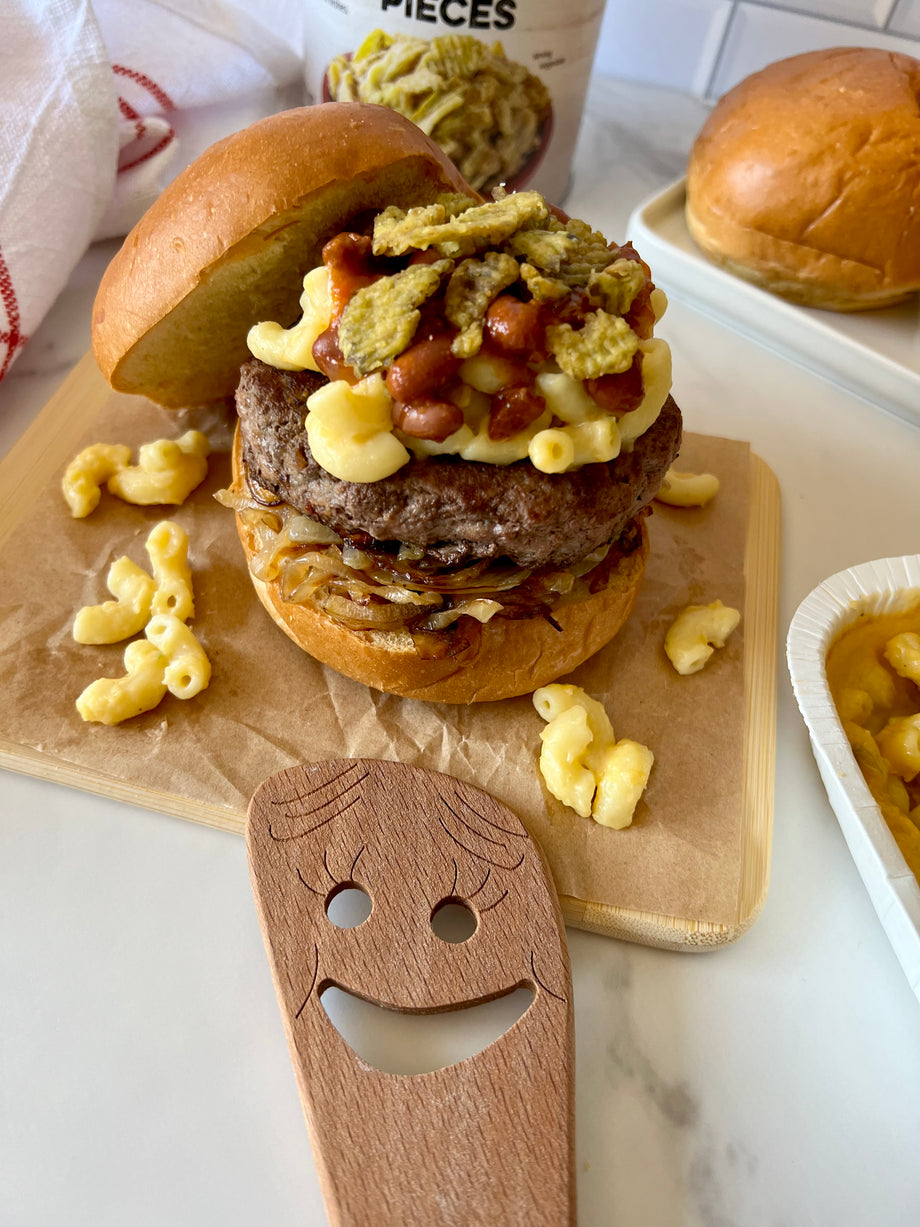 Hatch Chile Mac & Cheese Burger