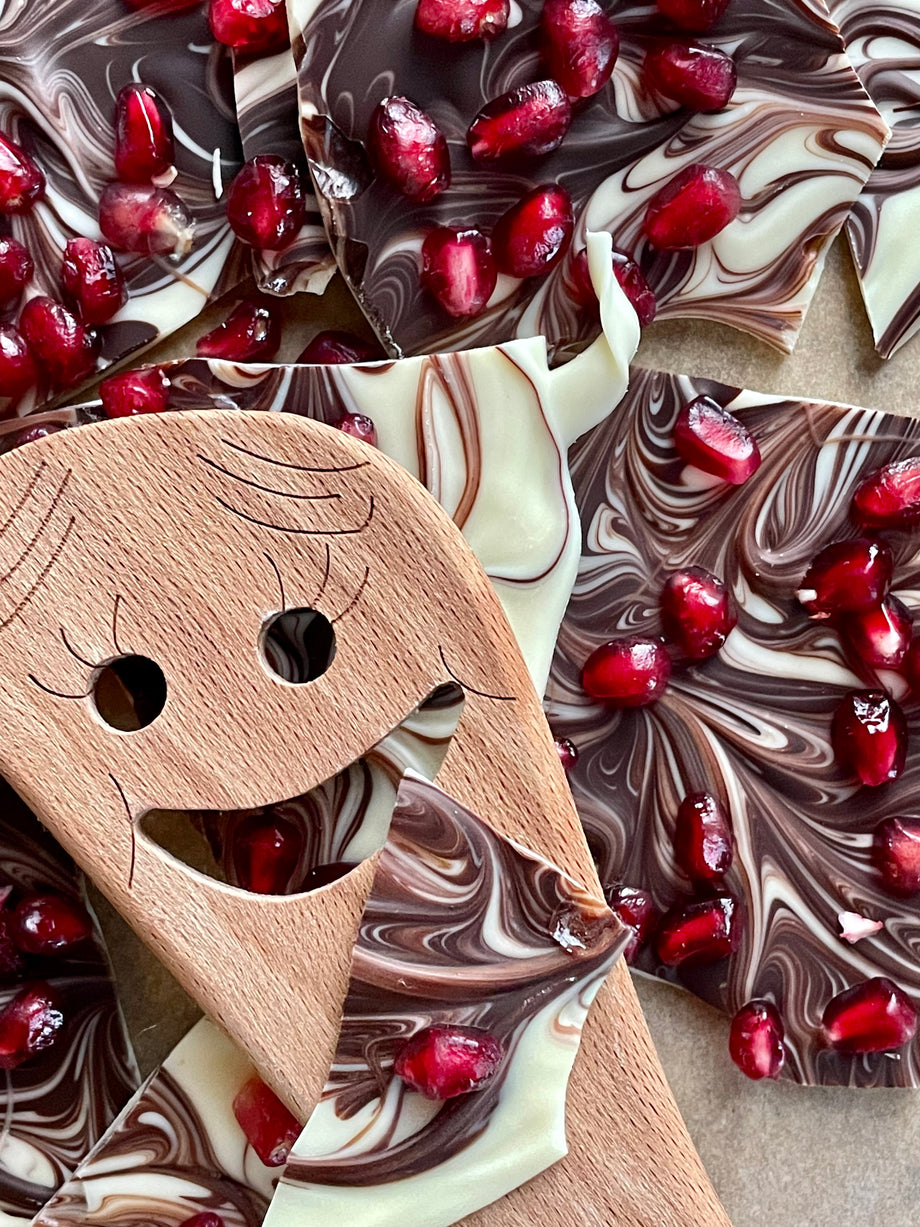 Pomegranate Chocolate Swirl Bark