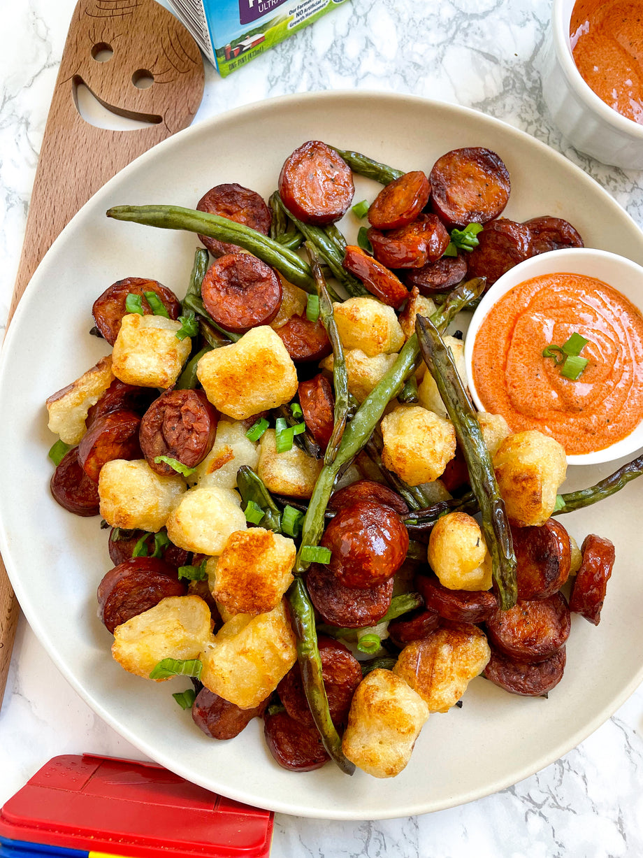 Cajun Air Fryer Cauliflower Gnocchi