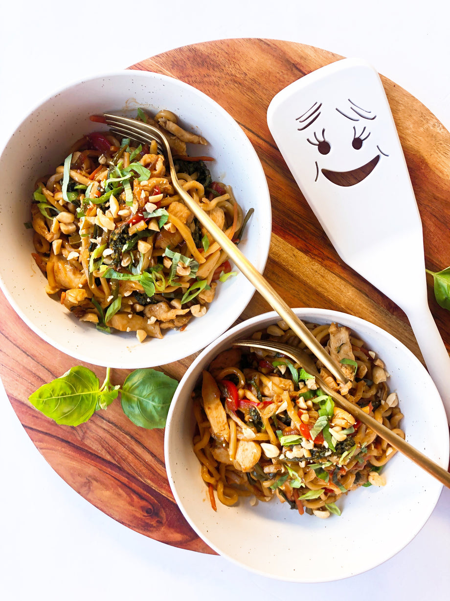 One Pan Spicy Thai Noodles