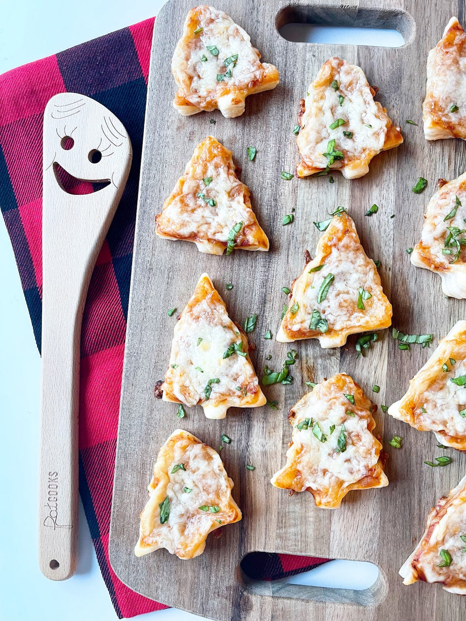 Puff Pastry Pizza Christmas Trees