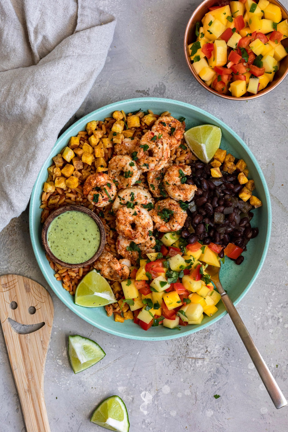 Cuban Shrimp Bowls
