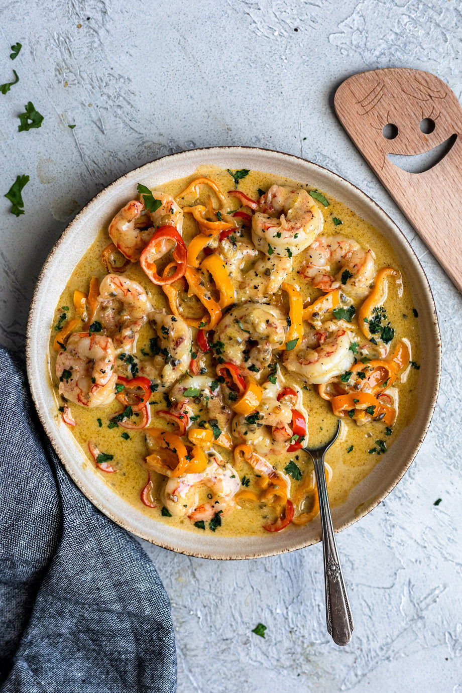 Green Chili Thai Style Shrimp