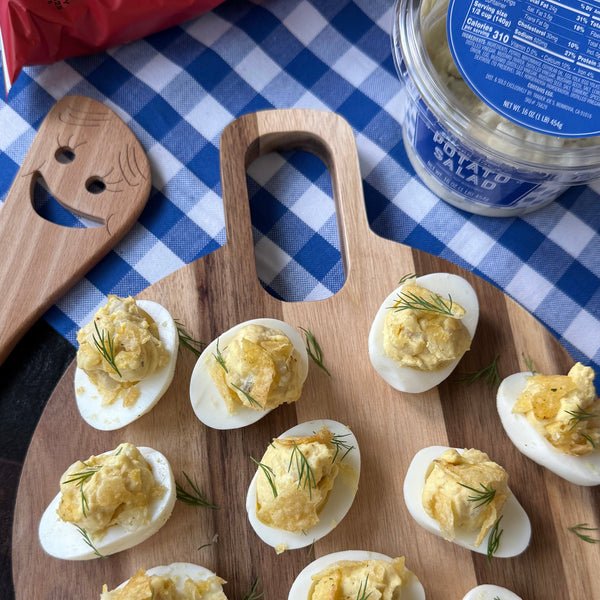Potato Salad Deviled Eggs