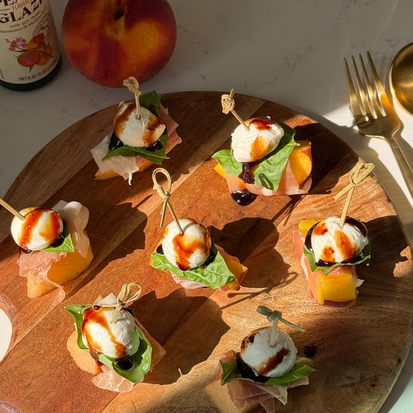 Peachy Prosciutto Party Skewers