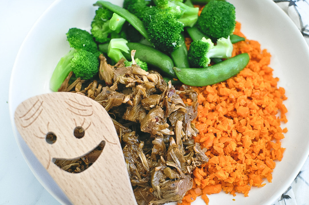 Vegan Teriyaki Jackfruit and Veggie Bowl