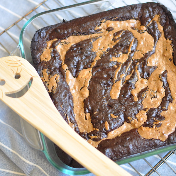 Healthier Dark Chocolate Almond Butter Brownies