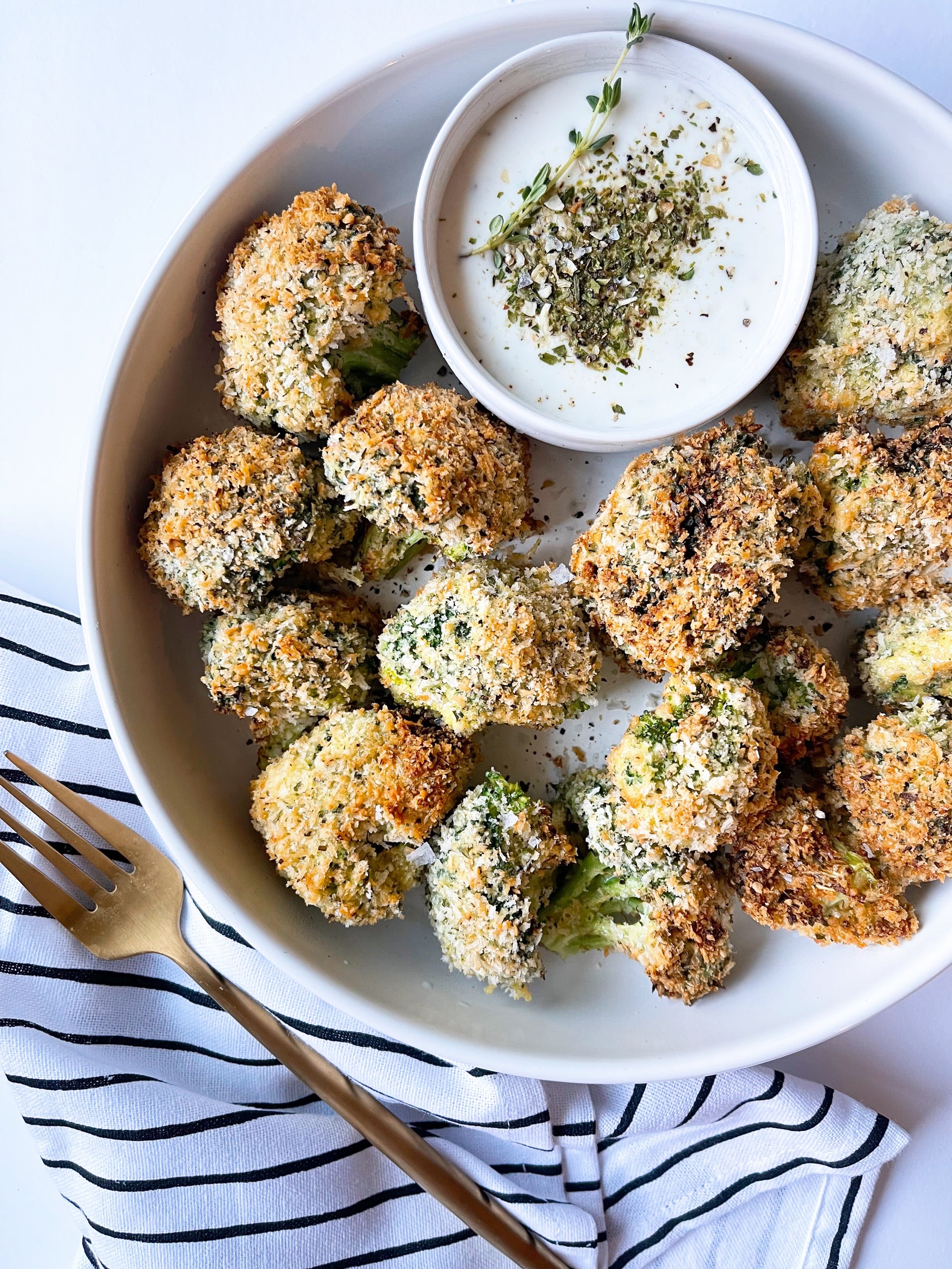 Air Fried Broccoli Nuggets Pat Cooks