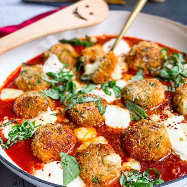 Cheesy Chicken Parm Meatballs