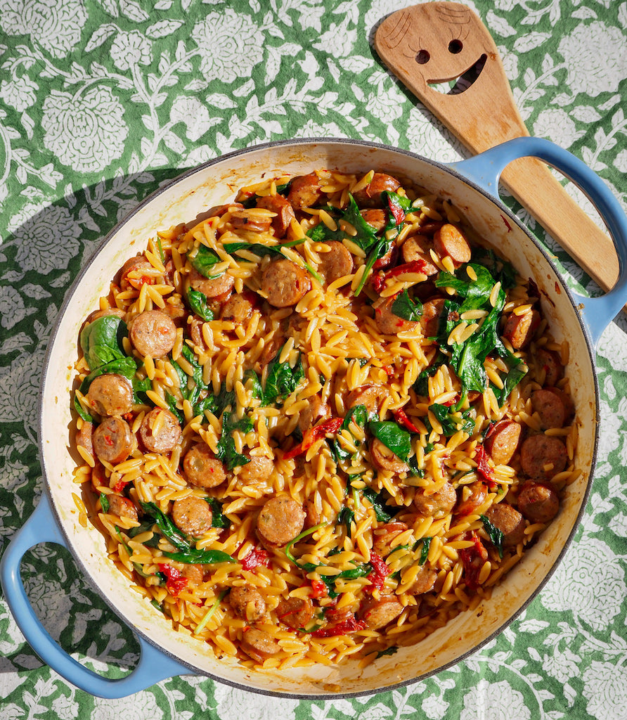 One-Pot Italian Sausage & Orzo