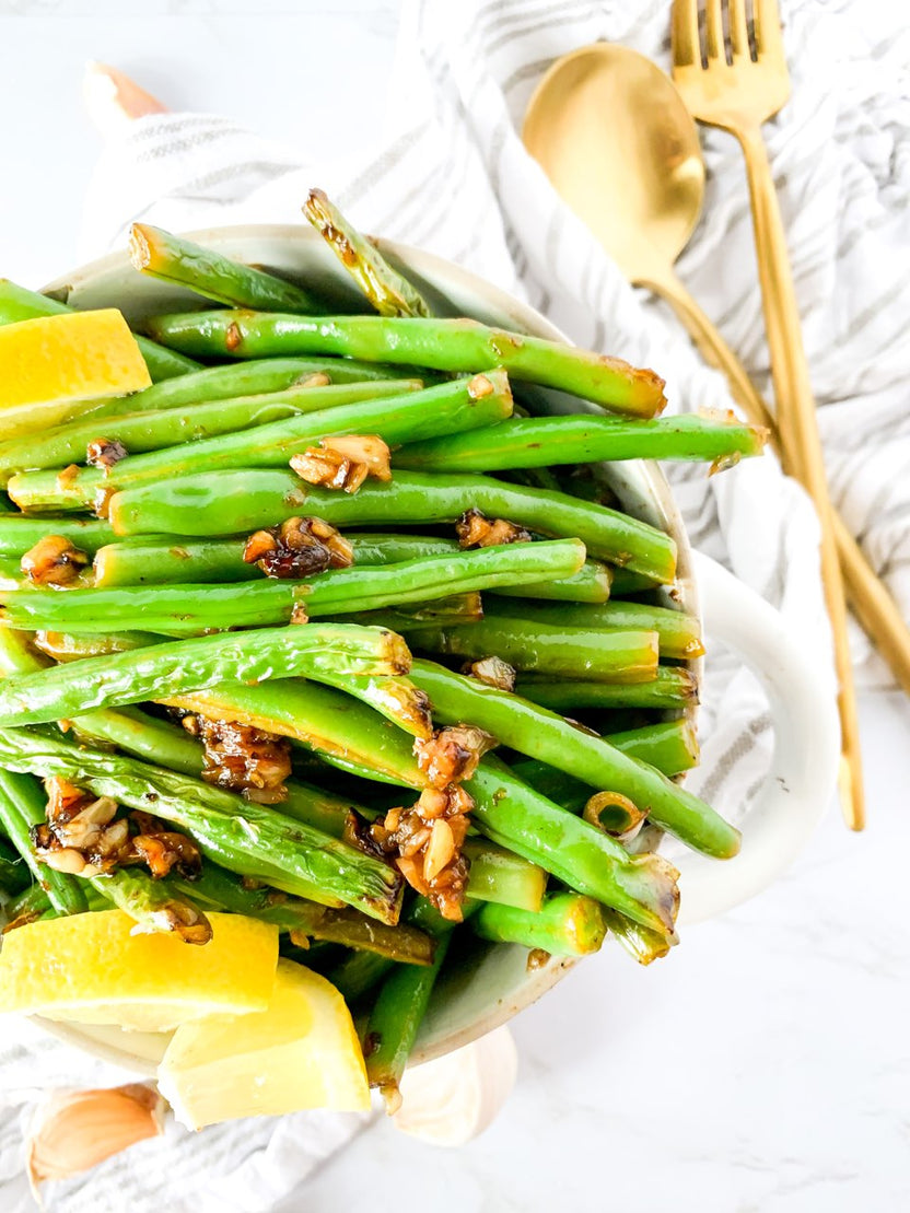 Lemon Garlic Green Beans Pat Cooks