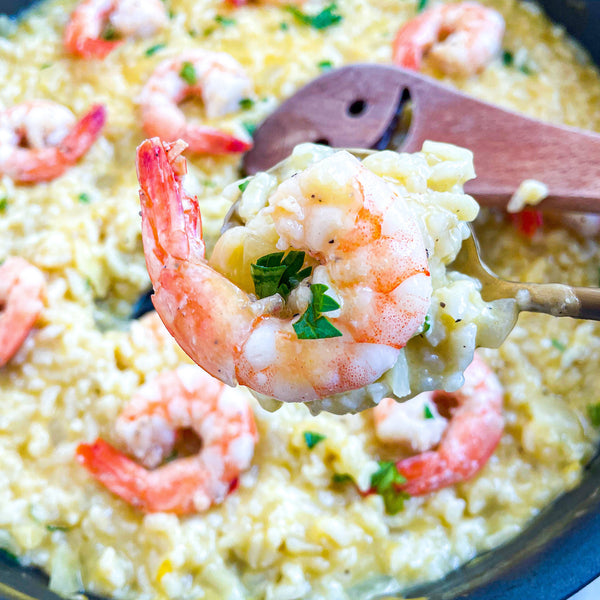 Garlic Shrimp Risotto