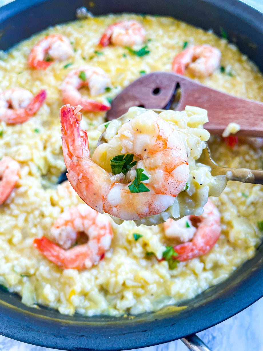 Garlic Shrimp Risotto
