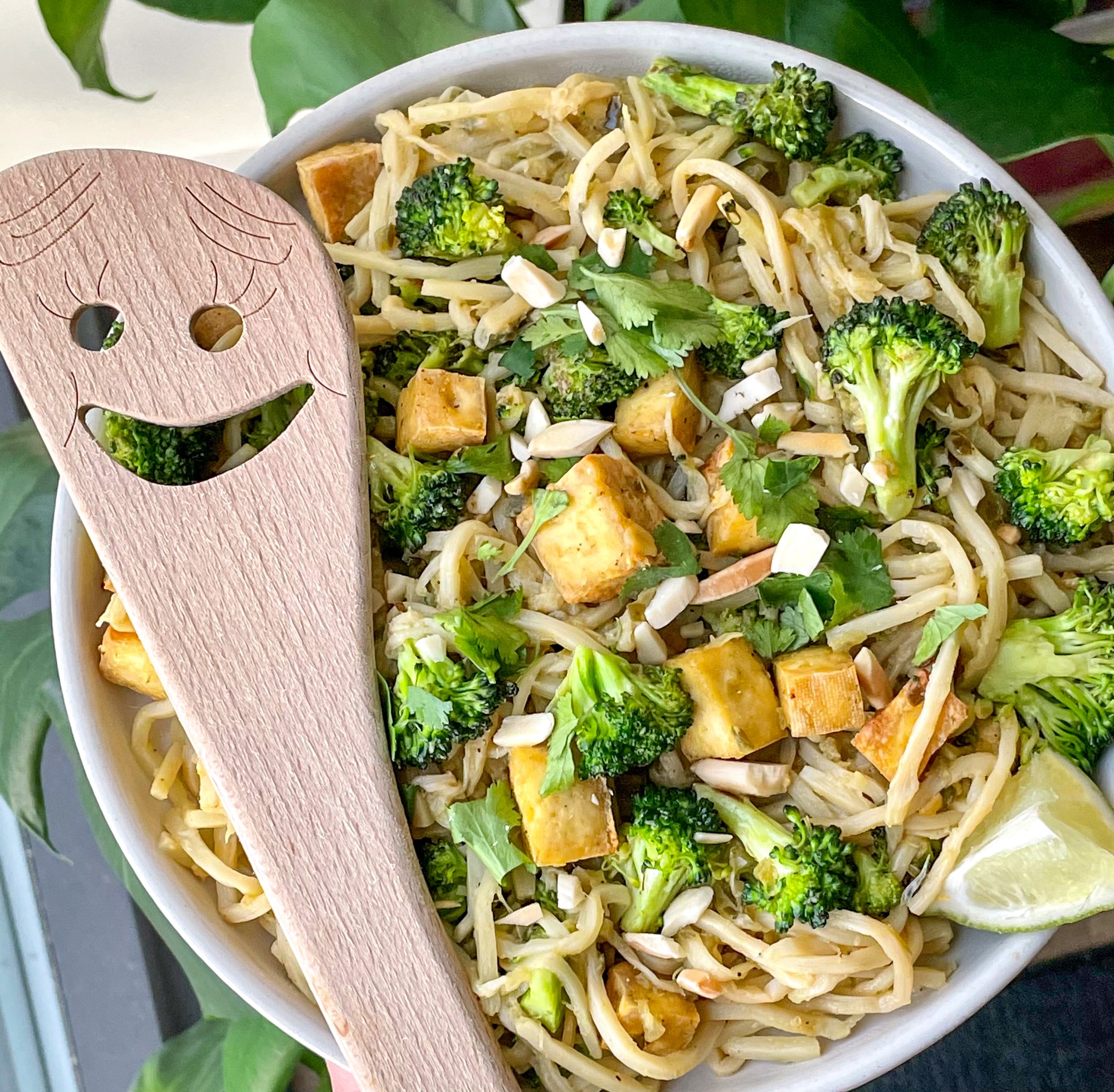 Green Chili Tofu & Broccoli Noodles