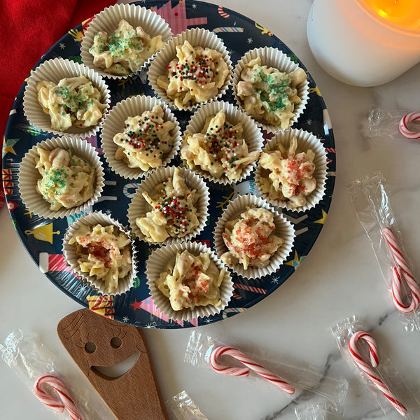 White Chocolate Potato Chip Clusters