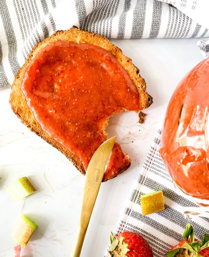 Strawberry Rhubarb Chia Jam