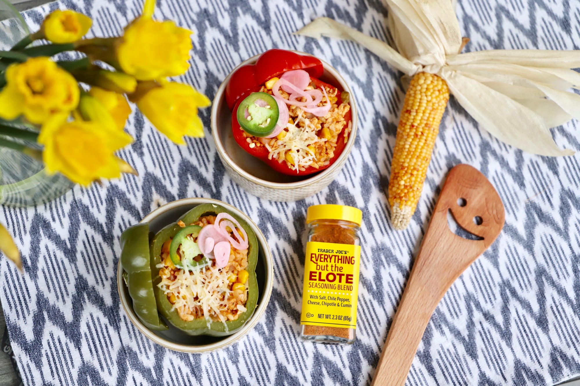 Elote Stuffed Bell Peppers