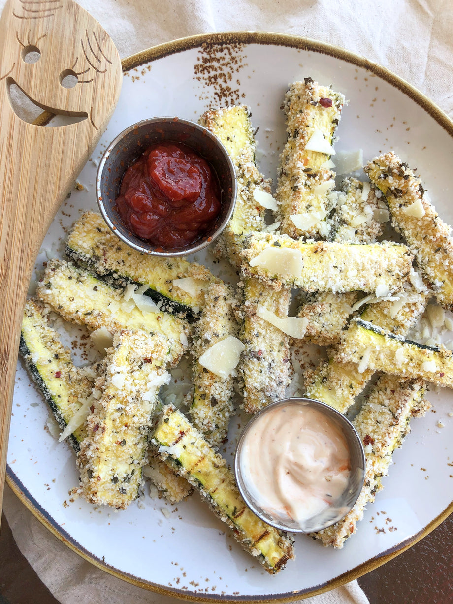 Crispy Parmesan Baked Zucchini Fries