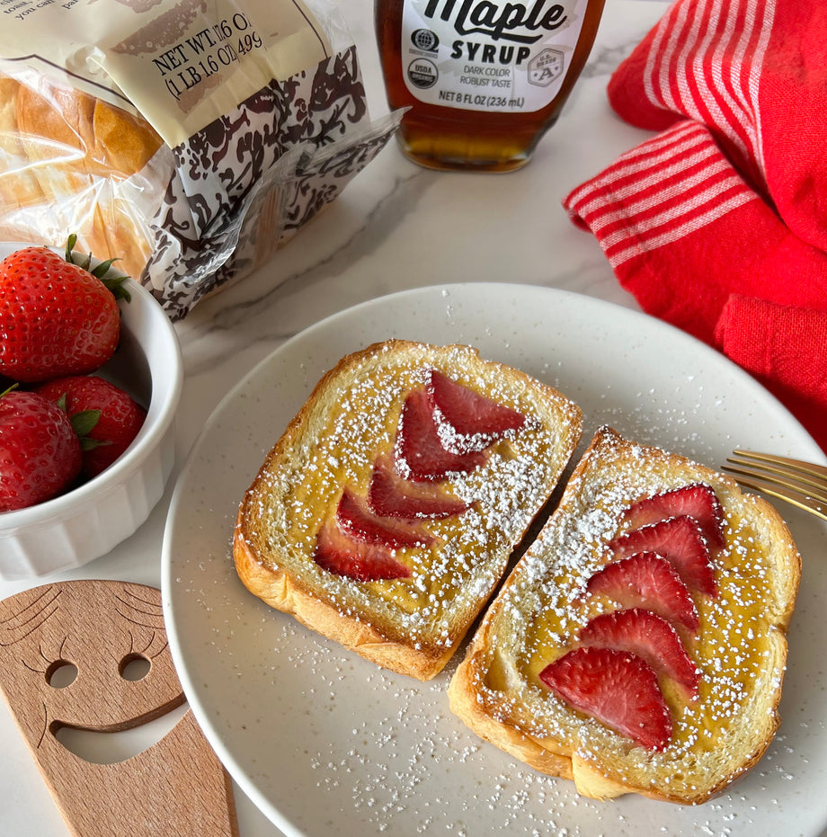 Strawberry Custard Toast