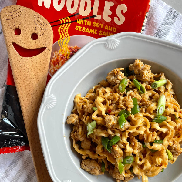 Ground Chicken Squiggly Noodles