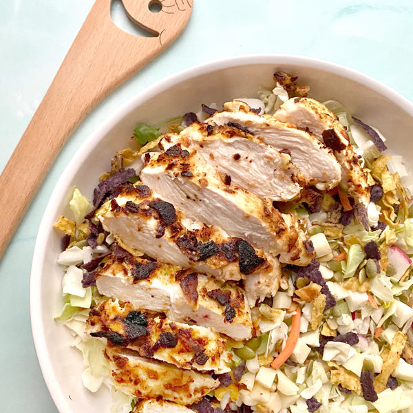 Air Fried Onion Chips Crusted Chicken