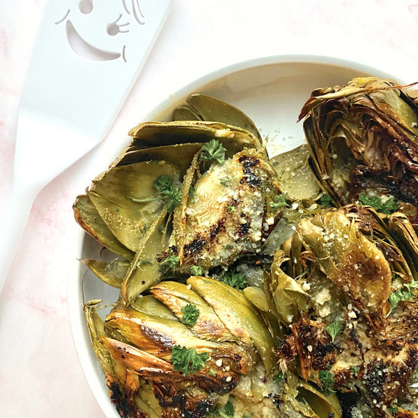 Parmesan Garlic Grilled Artichokes
