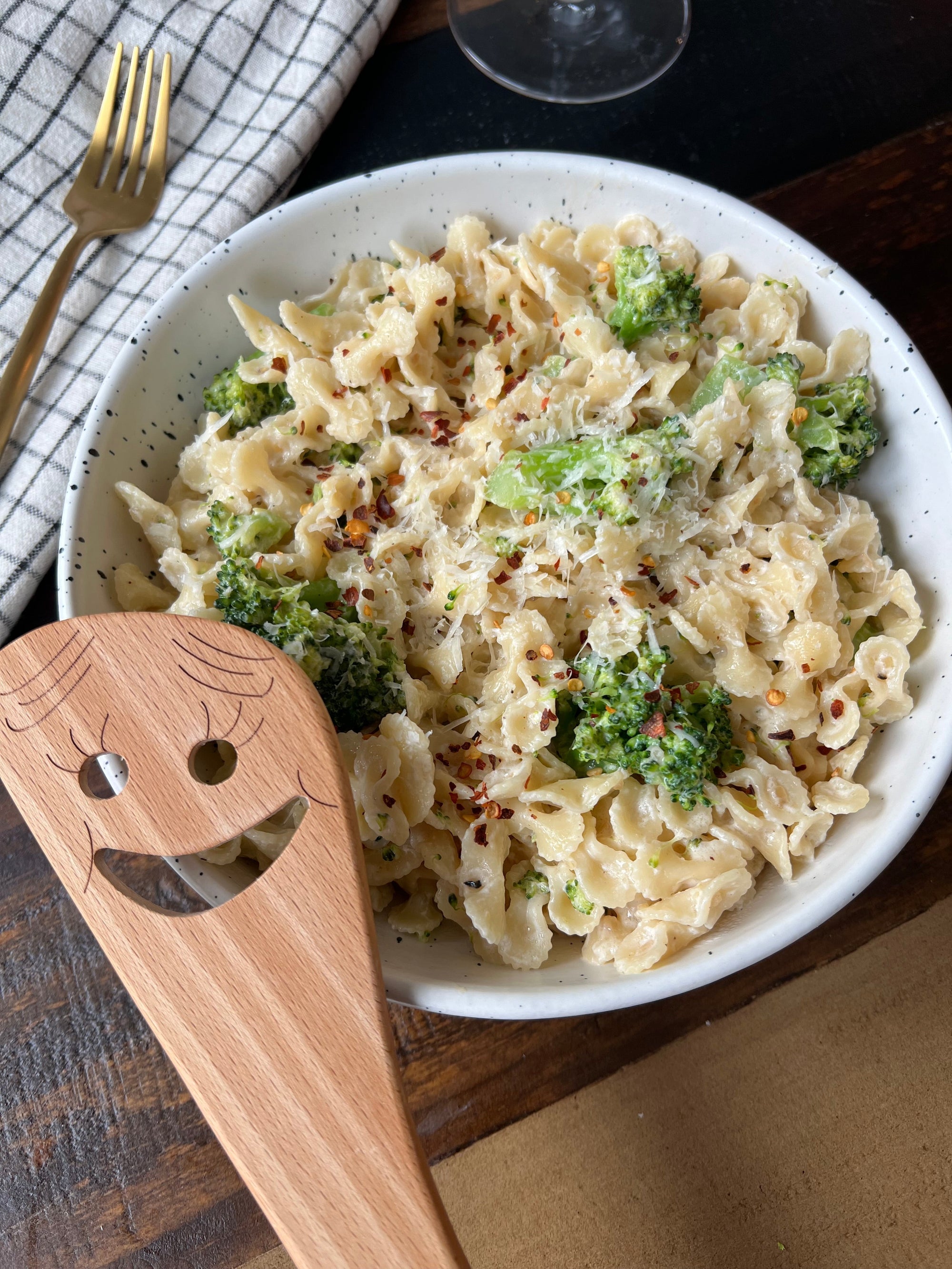 Caramelized Onion Goat Cheese Pasta