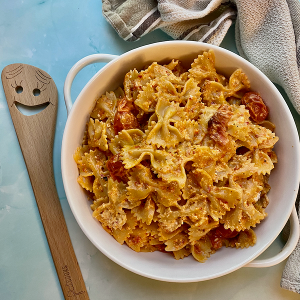 Romesco Dip Feta Cheese Pasta