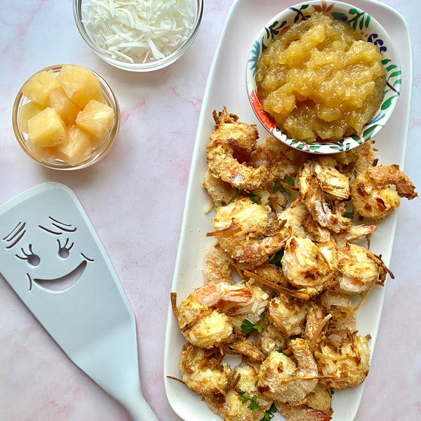 Coconut Shrimp with Pineapple Fruit Spread