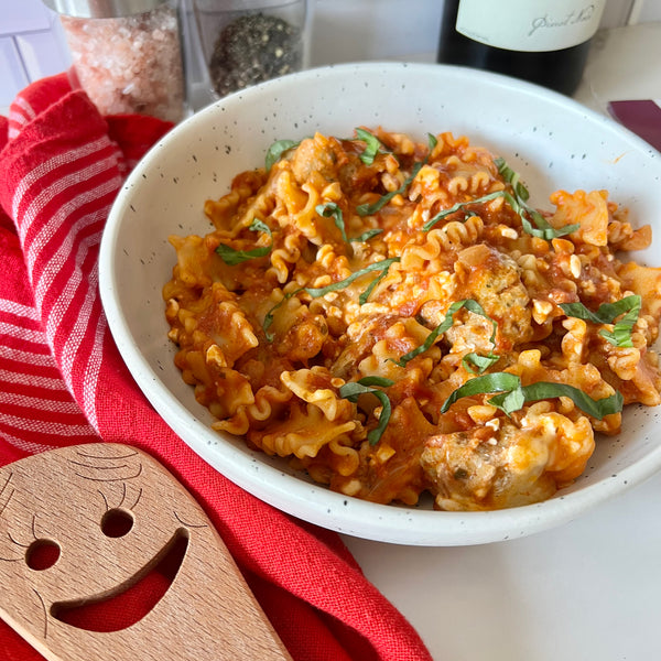 One Pot Meatball Lasagna
