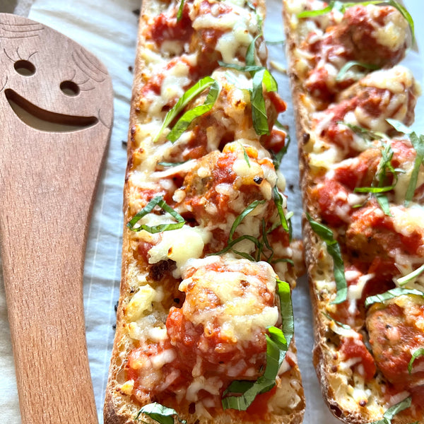 Garlic Bread Meatball Subs