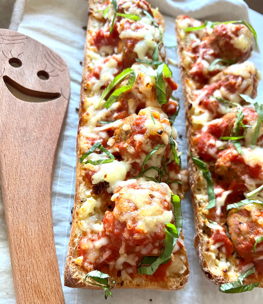 Garlic Bread Meatball Subs