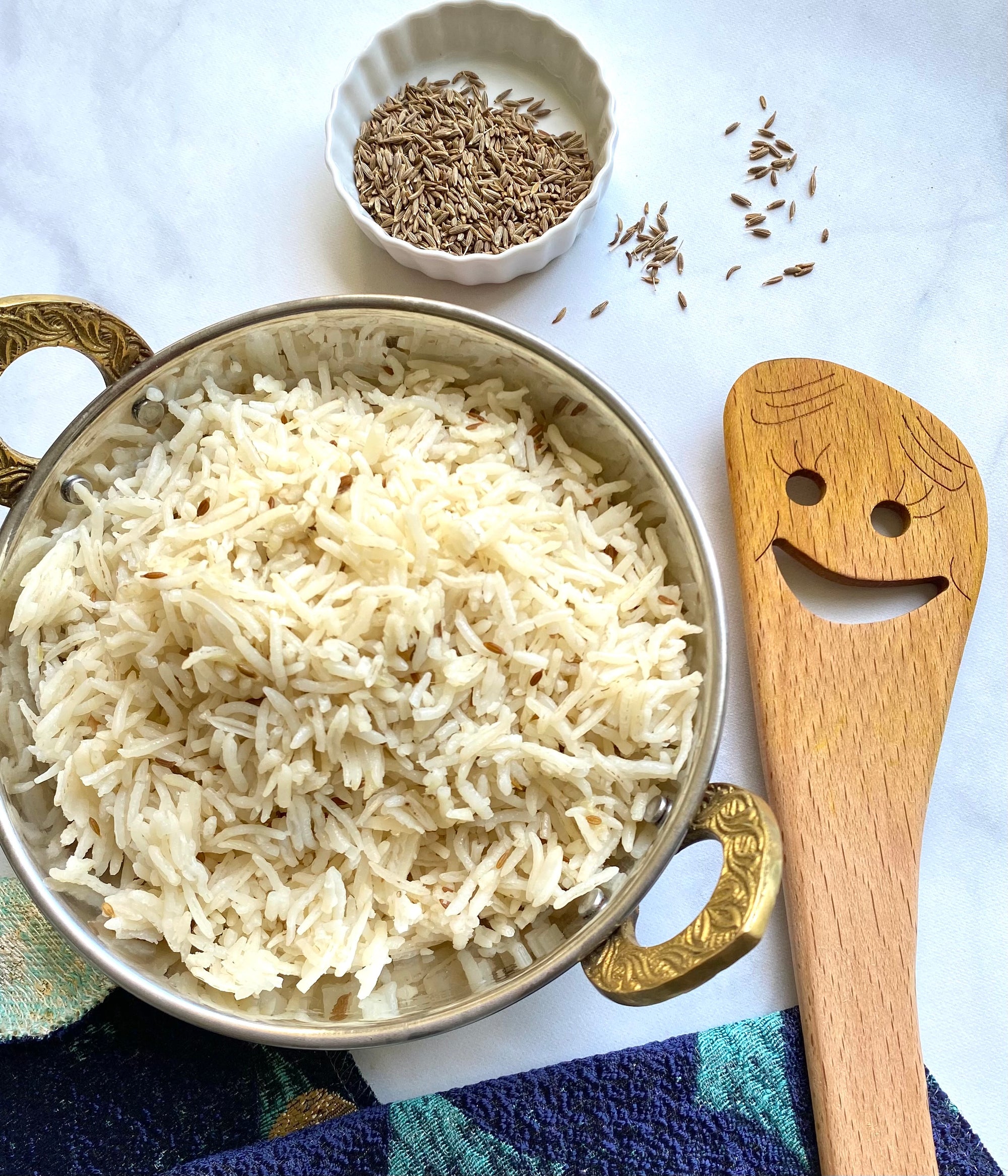 Cumin Infused Basmati Rice – Pat Cooks