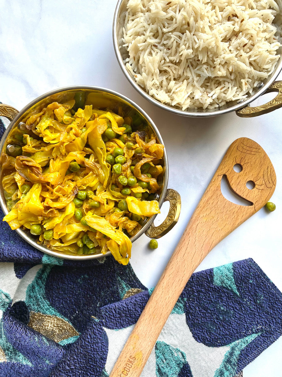 Indian Cabbage and Peas