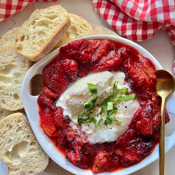 Strawberry & Burrata Crostini