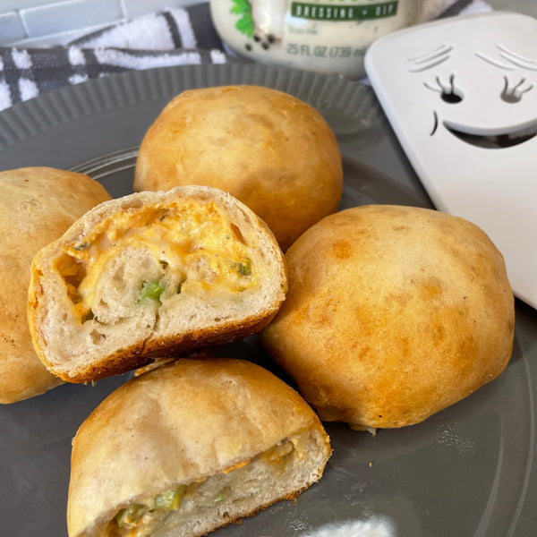 Buffalo Chicken Biscuit Bombs