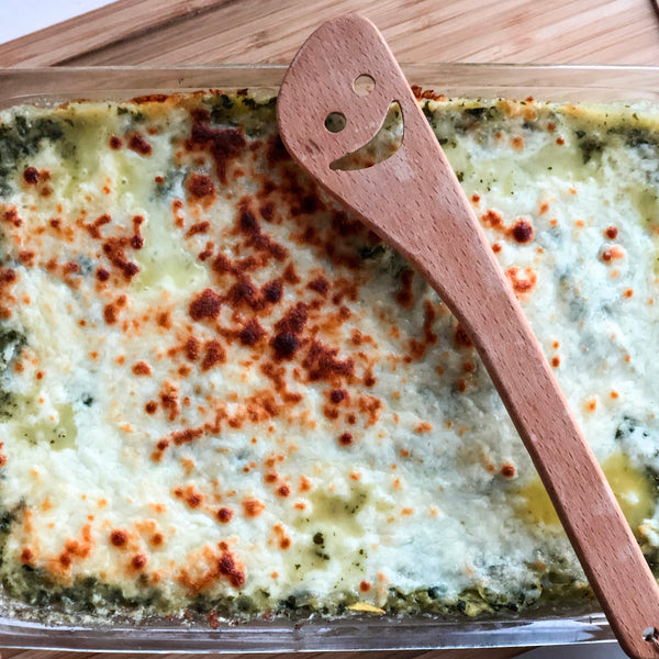 Spinach Artichoke Spaghetti Squash Bake